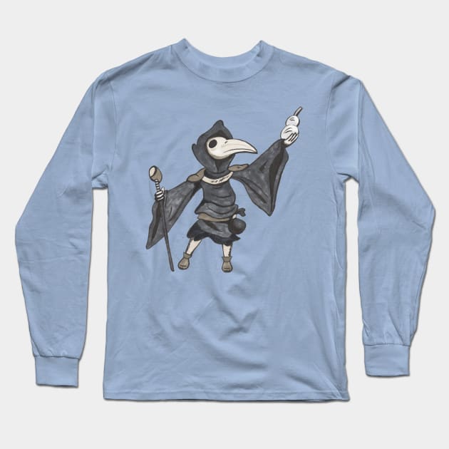 Plague Knight Long Sleeve T-Shirt by Black Snow Comics